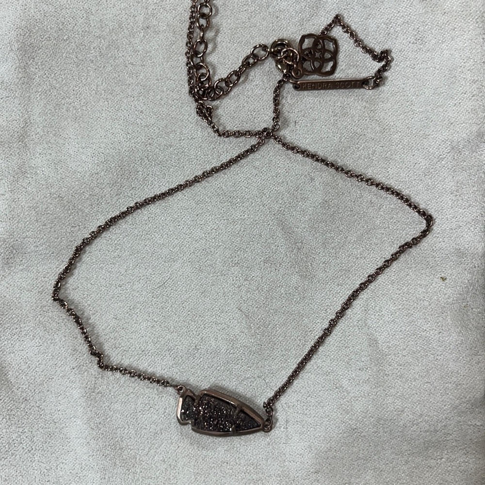 Chocolate brown Kendra Scott necklace